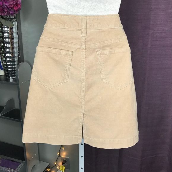 Old Navy: tan corduroy skirt - Picture 3 of 4